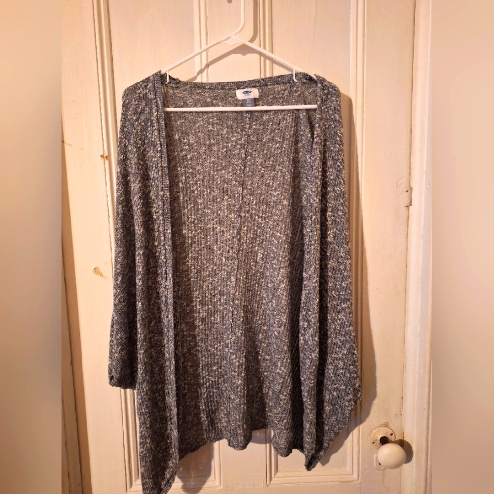 Old Navy Women's Charcoal Knit Cardigan